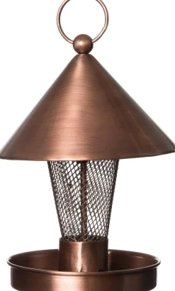 Outlet Erdnuss-Futtersilo kupfer D 13,5 H 19 cm Gartenvögel|Vogelfutterhäuser