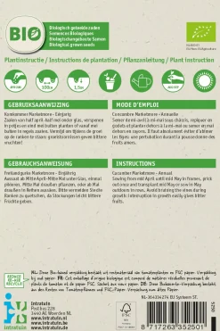 Sale Freilandgurke (Cucumis sativus 'Marketmore') (BIO) Samen Gemüsesamen|Saatgut