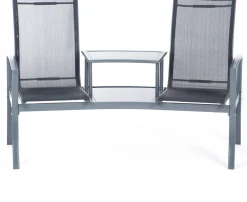 Sale Gartenbank Dalian mit Tisch anthrazit Gartenbänke