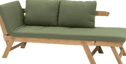 Clearance Gartenbank Lorient Akazie grün 175/220 x 90 x 75 cm Gartenbänke