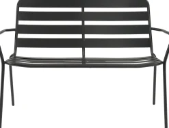 Sale Gartenbank Olle schwarz 115 x 62,8 x 82 cm Gartenbänke