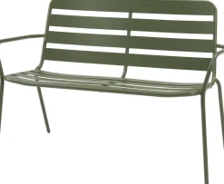 Clearance Gartenbank Olle grün 115 x 62,8 x 82 cm Gartenbänke