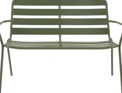Clearance Gartenbank Olle grün 115 x 62,8 x 82 cm Gartenbänke