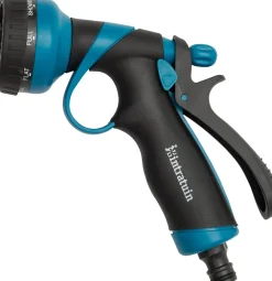 Hot Gartenbrause 8 Funktionen schwarz / blau Gießen & Bewässerung|Gartenspritzen & Gartenbrausen