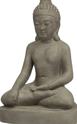 New Gartenfigur Buddha grau 43 x 30 x 60 cm Gartenzwerge & -Figuren