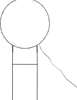 Best Gartenstecker Noud Ring mit Beleuchtung D 40 H 65 cm Weihnachtsfiguren (Außen)