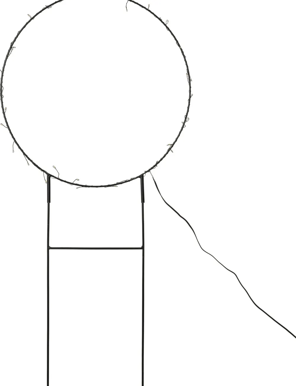 Best Gartenstecker Noud Ring mit Beleuchtung D 40 H 65 cm Weihnachtsfiguren (Außen)