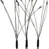 Sale Gartenstecker schwarz mit Beleuchtung und Timer D 1,3 H 72 cm 3 St. Gartenstecker|Weihnachtsfiguren (Außen)