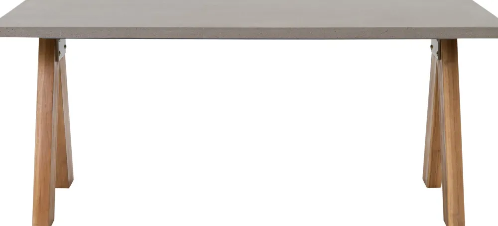 Clearance Gartentisch Wout grau 180 x 90 x 77 cm Esstische