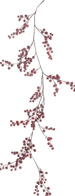 Online Girlande mit Beeren rot 120 cm Weihnachts- & Tannengirlanden