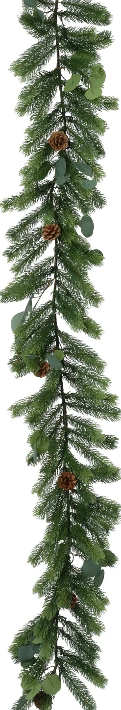 New Girlande Tannenzapfen mit 30 Lampen warmweiß 180 x 26 x 26 cm Weihnachts- & Tannengirlanden