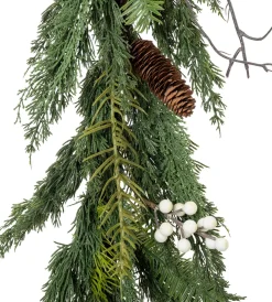 Outlet Girlande weiße Beeren 172 cm Weihnachtskränze