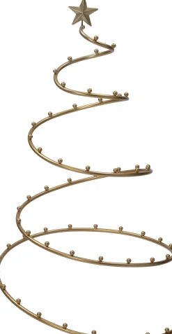Discount hängender Spiralbaum gold D 49 H 50 cm Weihnachtsfiguren & -Objekte