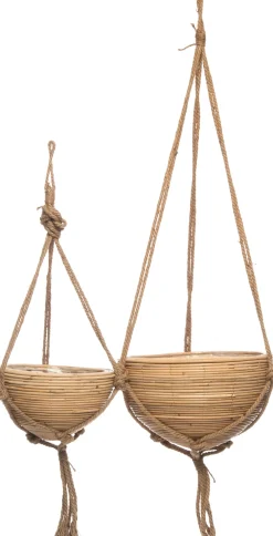 Hänge-Pflanzkorb naturel D 26 cm H 31 cm Pflanzkörbe|Blumentöpfe & Pflanzgefäße