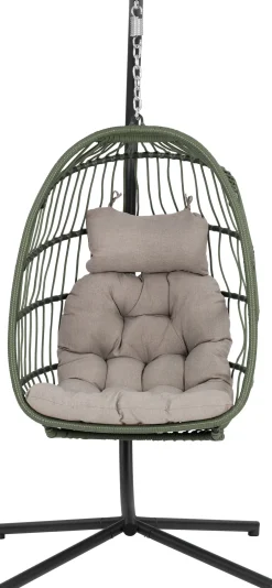 New Hängesessel mit Gestell klappbar Pax grün Gartenstühle|Hängesessel