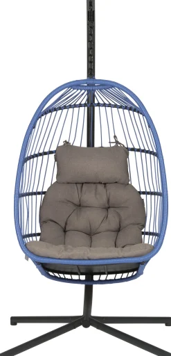 New Hängesessel mit Gestell klappbar Pax violett Gartenstühle|Hängesessel