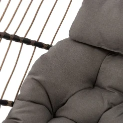 Hängesessel mit Gestell klappbar Pax taupe Gartenstühle|Hängesessel