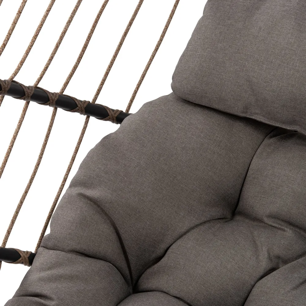 Hängesessel mit Gestell klappbar Pax taupe Gartenstühle|Hängesessel