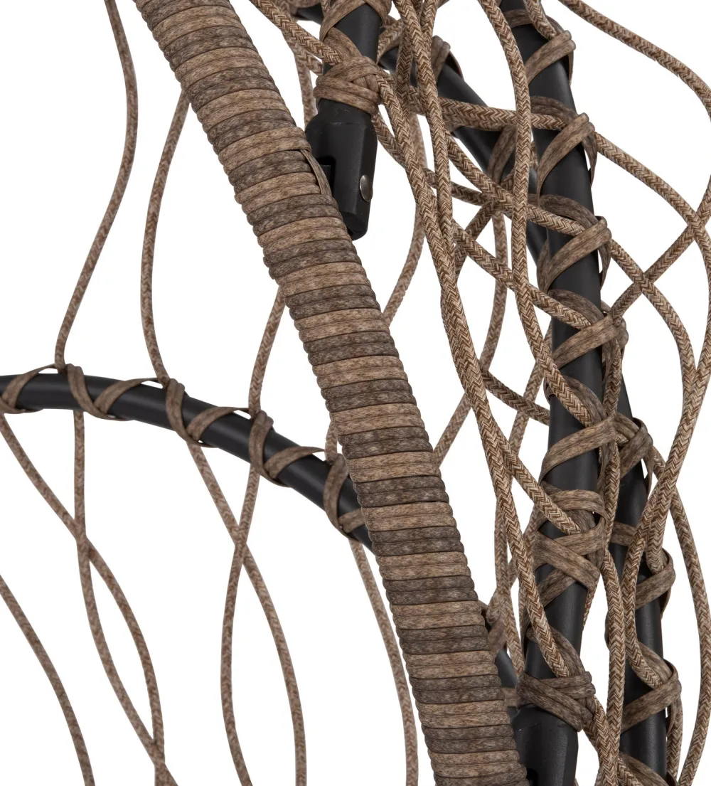 Hängesessel mit Gestell klappbar Pax taupe Gartenstühle|Hängesessel