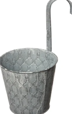 Best Hängetopf grau D 16 H 32 cm Blumenampeln & Hängetöpfe|Blumentöpfe & Pflanzgefäße