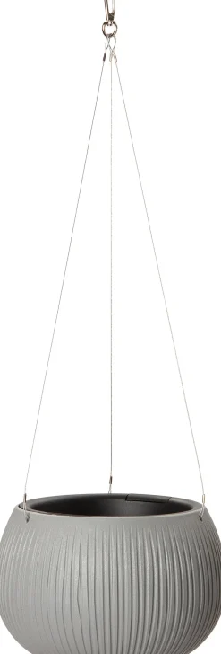 Best Hängetopf Joselyn grau D 24 H 16 cm Blumenampeln & Hängetöpfe|Blumentöpfe & Pflanzgefäße