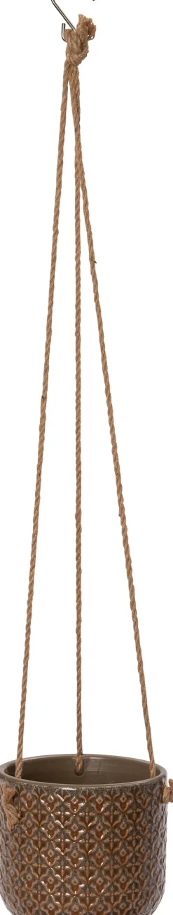 Clearance Hängetopf Mariya braun D 12 H 11 cm Blumenampeln & Hängetöpfe|Blumentöpfe & Pflanzgefäße