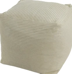 Clearance Hocker Rib weiß 45 x 45 x 45 cm Poufs