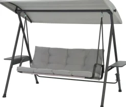 Hot Hollywoodschaukel Klaas grau 237 x 136 x 170 cm Hollywoodschaukeln