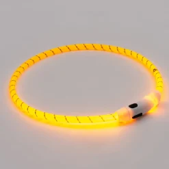 Outlet Hundehalsband LED gelb 65 cm Hundegeschirr & -Leinen