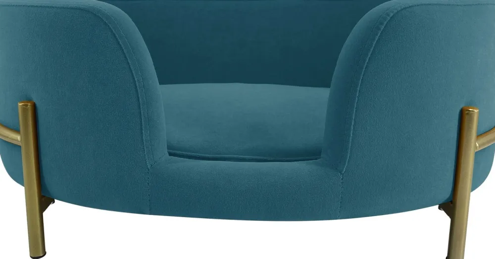 Outlet Hundekorb Olivia blau 64 x 41 x 24 cm Hundebetten & Hundekörbe