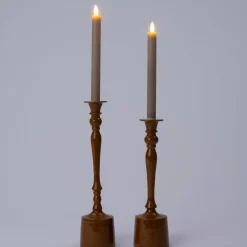 Clearance Kerzenhalter Heros braun D 9 H 31 cm Kerzenständer