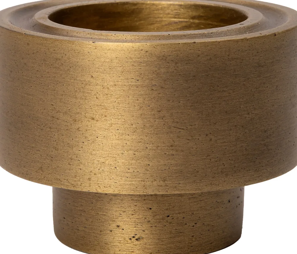 Sale Kerzenständer Alu gold D 6,5 H 4,5 cm Kerzenständer