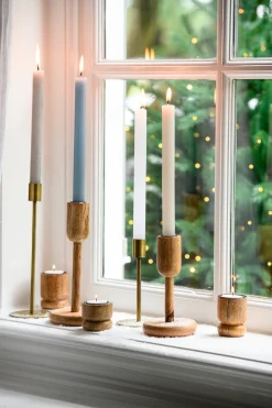 Hot Kerzenständer Bianca gold D 9 H 16 cm Kerzenständer