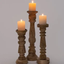 Sale Kerzenständer Kalmar braun D 12 H 46 cm Kerzenständer