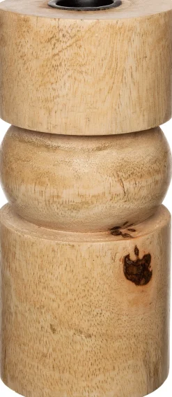 Sale Kerzenständer Khan Holz D 7 cm H 15 cm Kerzenständer