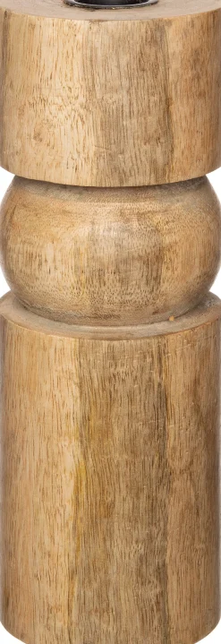 Kerzenständer Khan Holz D 7 cm H 20 cm Kerzenständer