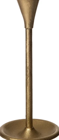 New Kerzenständer Koko gold D 10 H 27 cm Kerzenständer