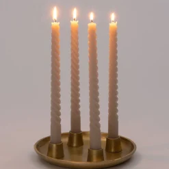 Discount Kerzenständer Koko gold D 20 H 5 cm Kerzenständer