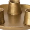 Hot Kerzenständer Koko gold D 15 H 5 cm Kerzenständer