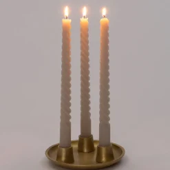 Hot Kerzenständer Koko gold D 15 H 5 cm Kerzenständer