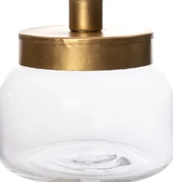 New Kerzenständer mit Glasgefäß D 13 H 12 cm Kerzenständer