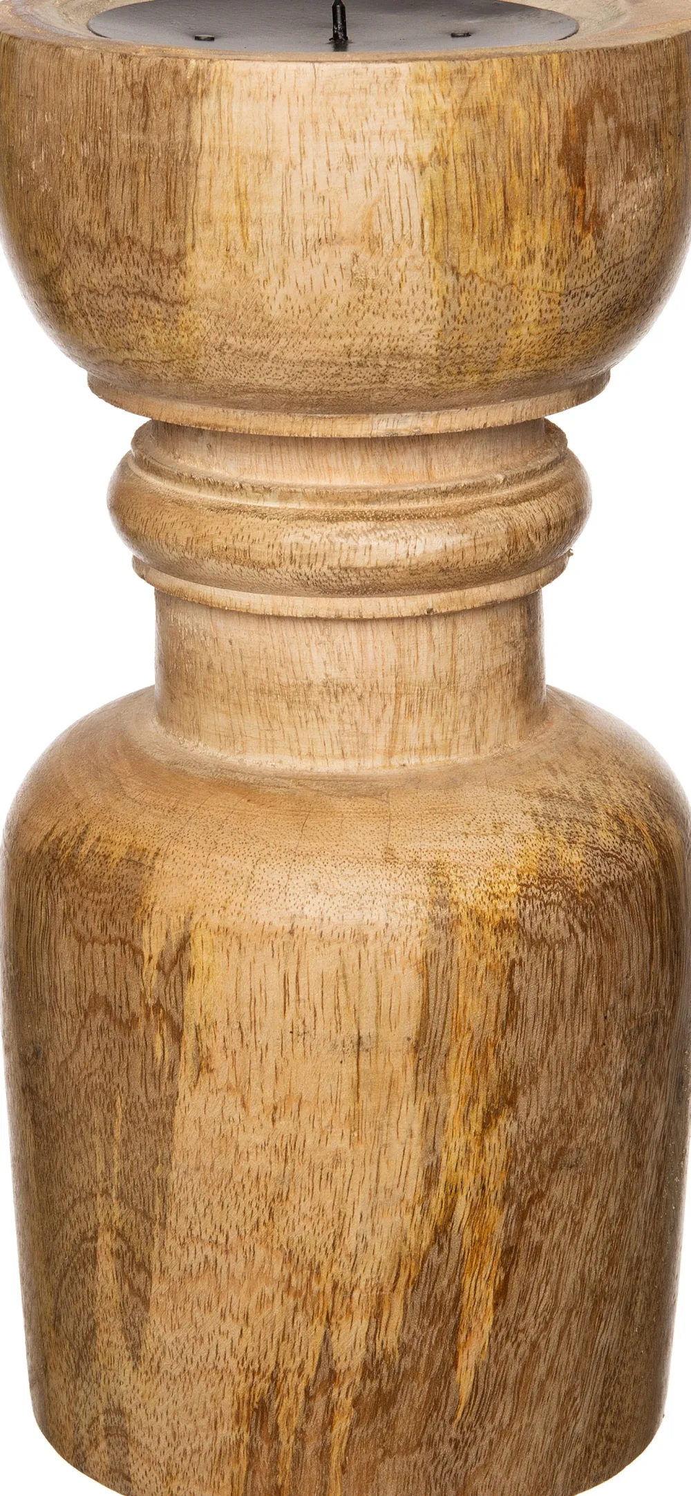 Hot Kerzenständer Pien Holz D 13 cm H 25 cm Kerzenständer