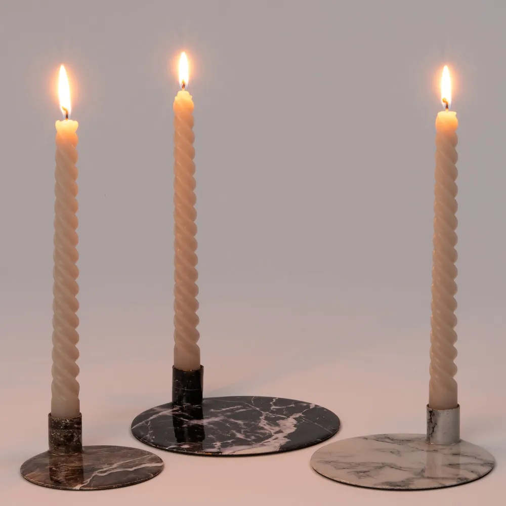 Clearance Kerzenständer Rae weiß 32,5 x 32,5 x 35 cm Kerzenständer