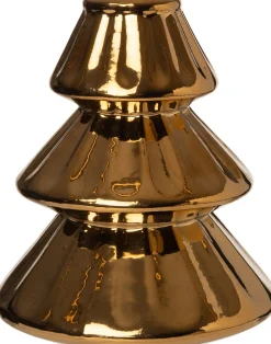 Hot Kerzenständer Tannenbaum Pia gold D 8,3 H 8,2 cm Kerzenständer