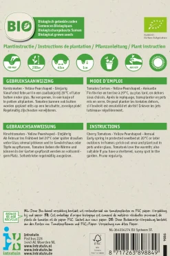 New Kirschtomate (Lycopersicon esculentum 'Yellow Pearshaped') (BIO) Samen Gemüsesamen|Saatgut