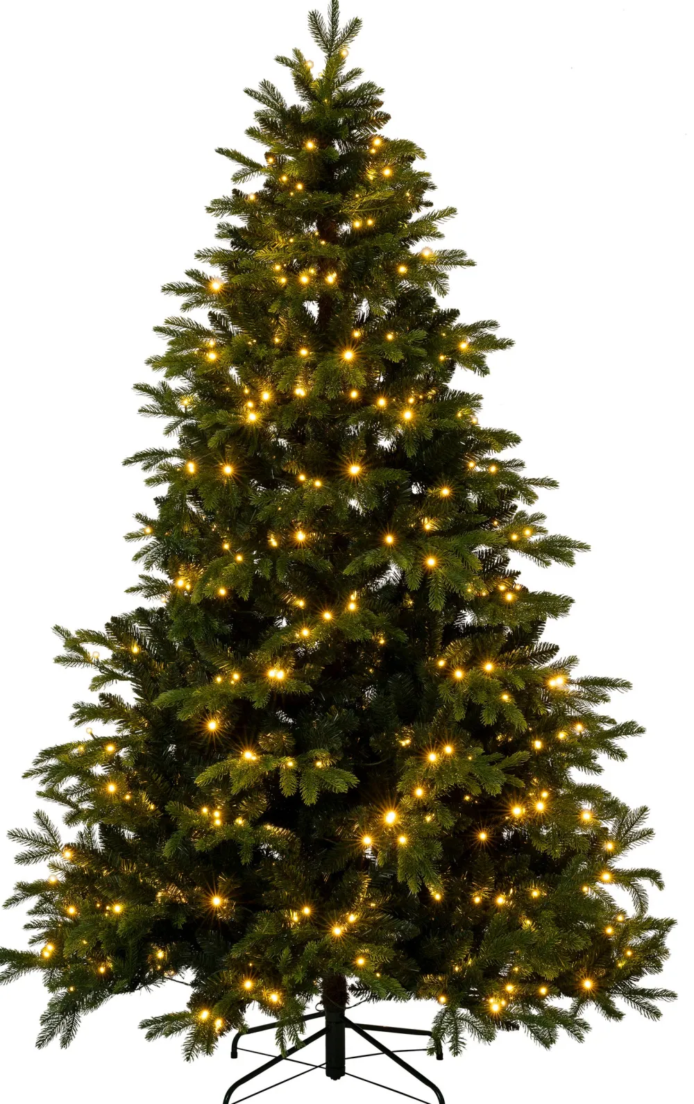 Online künstlicher Weihnachtsbaum Metta mit 500 warmweißen Lichtern D 145 H 210 cm Künstliche Weihnachtsbäume