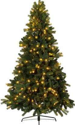 Outlet Künstlicher Weihnachtsbaum Sven grün mit 250 LEDs warmweiß H 180 cm Künstliche Weihnachtsbäume