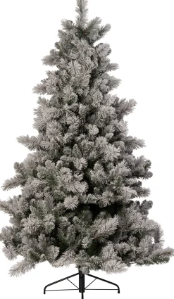Clearance Künstlicher Weihnachtsbaum Mesa mit Schnee grün D 140 H 210 cm mit 450s warmweiß Künstliche Weihnachtsbäume