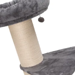 Hot Kratzbaum XXL grau 48,5 x 48,5 x 157 cm Kratzbäume & -Möbel