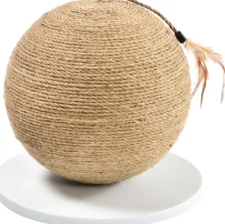 New Kratzkugel braun/weiß D 25 H 30 cm Kratzbäume & -Möbel